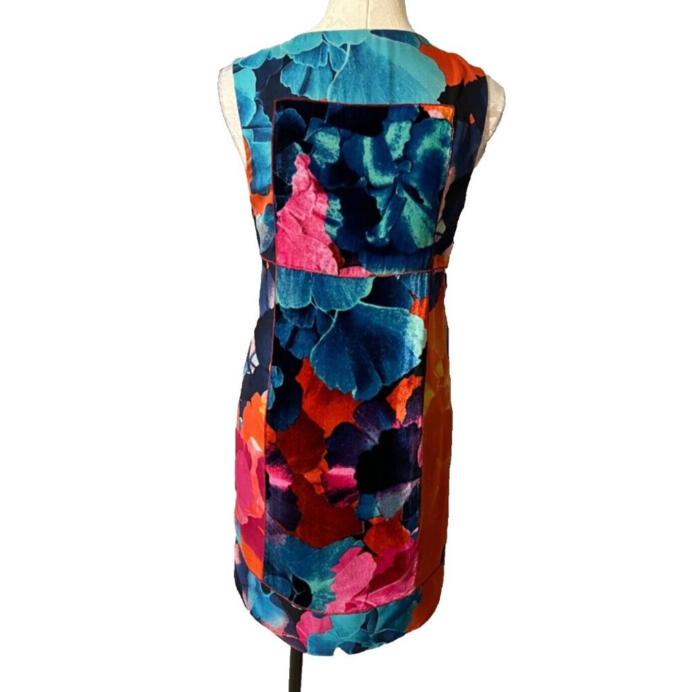 Anthropologie Leifstodottir Dress 8 Silk Blend Sleeveless Mixed Media Colorful - Picture 3 of 13